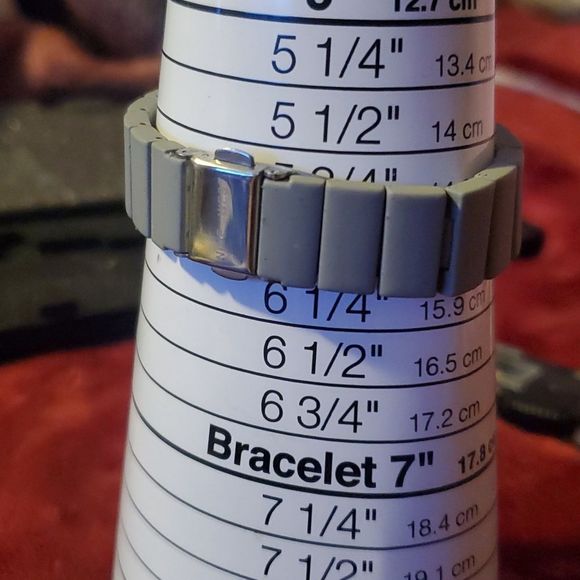 Nine West Ladies Gray Kerena Bracelet Watch Ceramic Look Analog Wristwatch 36mm - Picture 5 of 8